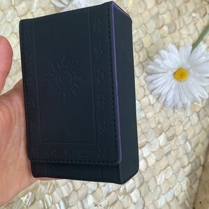 Luck Lab Leather Tarot Card Case/Holder - Black- for Most Standard Size…
